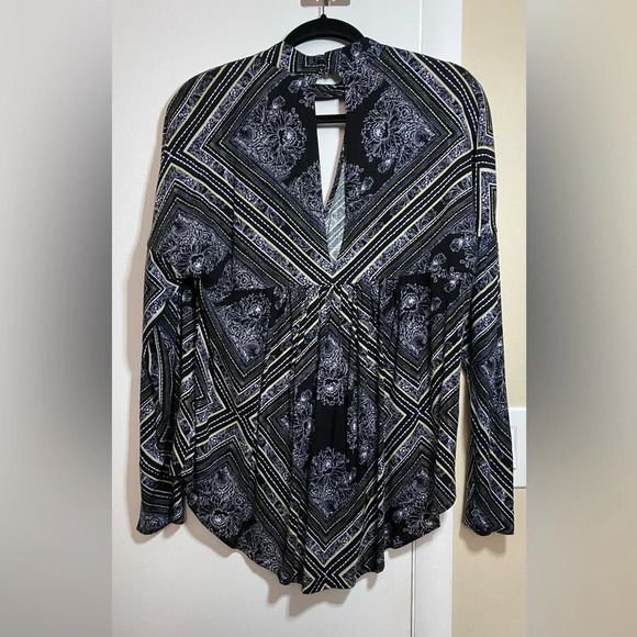 NWOT Free People Walking on a Cloud Tunic Black Size XS - Picture 6 of 10